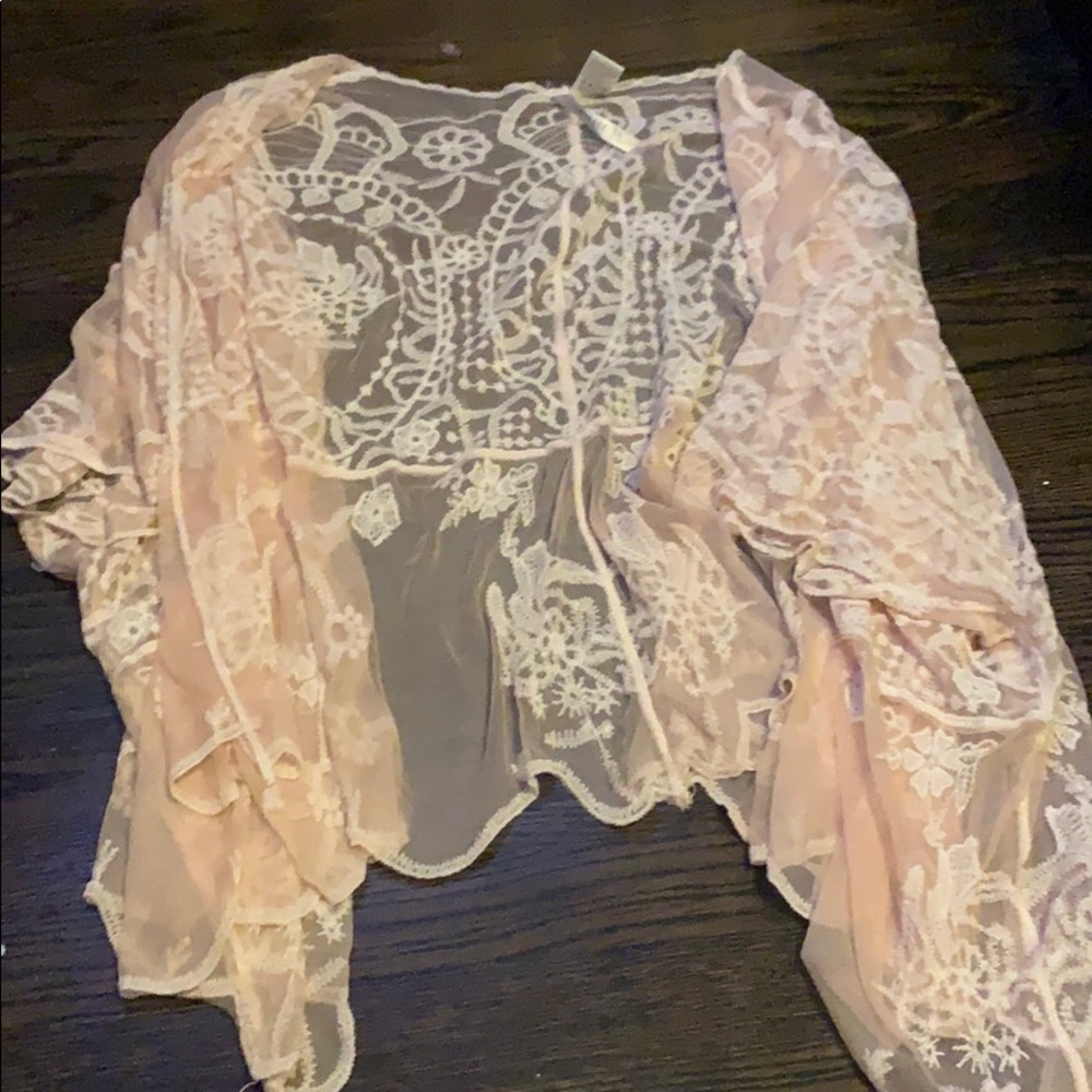 sheer cardigan